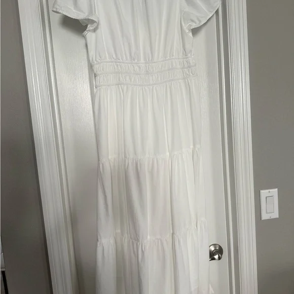 Marea Annabelle White Midi Dress size medium EUC - Picture 2 of 6